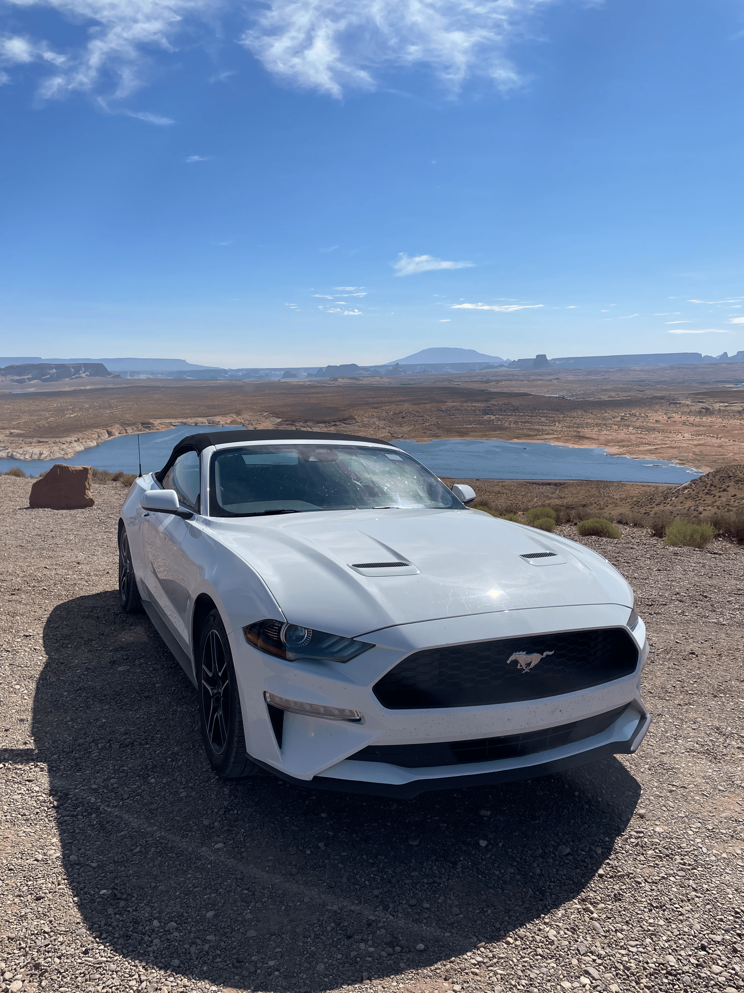 Mustang convertible I drove during my road trip to Utah/Arizona